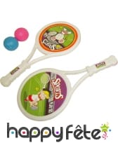 2 petites raquettes avec 2 balles