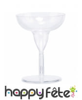 20 petits verres Margarita, plastique transparent