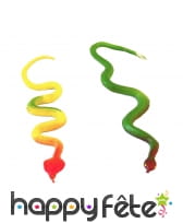 2 serpents décoratifs en plastique