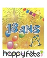 20 Serviettes Joyeux Anniversaire en papier, image 4