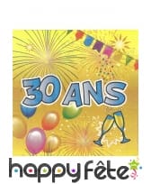 20 Serviettes Joyeux Anniversaire en papier, image 6