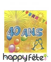 20 Serviettes Joyeux Anniversaire en papier, image 7