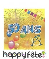 20 Serviettes Joyeux Anniversaire en papier, image 8