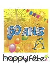 20 Serviettes Joyeux Anniversaire en papier, image 9