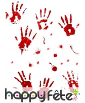 23 Stickers muraux traces de sang