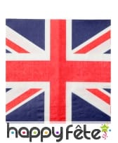 20 Serviettes Union jack en papier