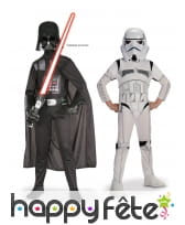 2 Tenues de Dark Vador et Storm Trooper enfant