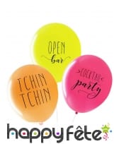 3 Ballons "Apéro" biodégradable de 27cm