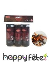 3 Canons à confettis Halloween de 11cm