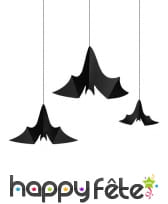 3 Chauve-souris noires à suspendre