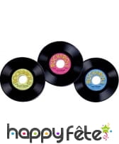 3 disques vinyl en plastique, déco