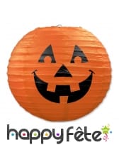 3 Lanternes citrouille en papier de 24cm