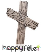 3 pierres tombales effet bois usé de 50cm, image 3