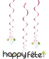 3 Suspensions lapins de Pâques de 60cm