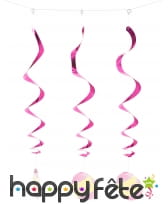 3 Suspensions Oeufs de Pâques de 60cm