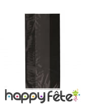30 Sachets plastique Noirs bande transparente