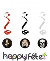 3 Suspensions squelette spirales de 60cm