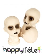 3 Têtes de poupées de cadavre décoratives, image 1