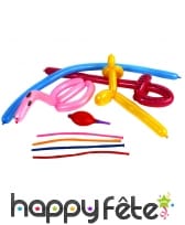 4 ballons à modeler avec pompe