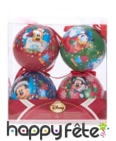 4 Boules de Noël Mickey Mouse 7,5cm, image 1