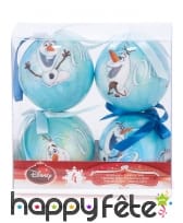 4 Boules de Noël Olaf, 7,5 cm, image 1