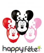 4 Ballons Minnie Mouse grandes oreilles de 56 cm