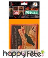 4 étiquettes Halloween pour bouteille, image 1