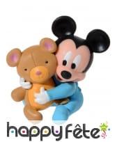 4 figurines Bébé Mickey pour gâteau, image 1