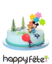 4 figurines Bébé Mickey pour gâteau