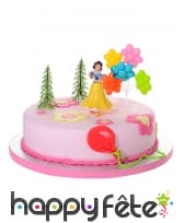 4 figurines de Blanche Neige pour gâteau