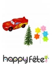 4 figurines de Cars pour gâteau