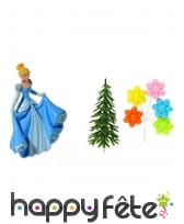 4 figurines de Cendrillon pour gâteau