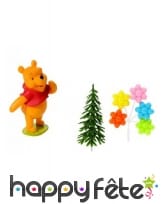 4 figurines de Winnie l'Ourson pour gâteau