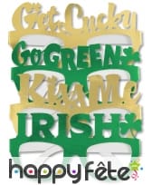 4 lunettes sur le thème de la St Patrick