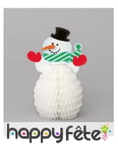 4 Mini Bonhomme de neige centre de table, 15cm, image 2