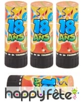 4 Minis canons confettis serpentins anniversaire, image 3