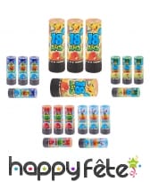 4 Minis canons confettis serpentins anniversaire