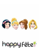 4 Masques princesses Disney en carton