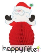 4 Mini Père Noël centre de table, 15cm
