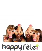 4 masques zizi enterrement de vie de jeune fille