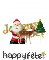 4 petites décoration pour bûche de Noël, image 1