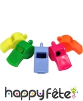 4 sifflets fantaisies et colorés