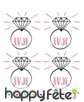 4 tatouages bague Enterrements vie de jeune fille