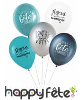5 Ballons avec message d'anniversaire, image 2