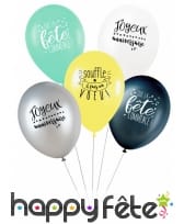 5 Ballons avec message d'anniversaire, image 3