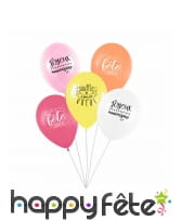 5 Ballons avec message d'anniversaire, image 4