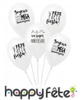 5 Ballons d'anniversaire Party fiesta, image 5