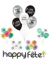5 Ballons d'anniversaire Party fiesta