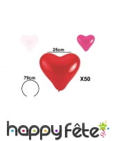50 ballons en forme de coeur, image 5