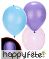 5 Ballons pastels avec Led, Illooms